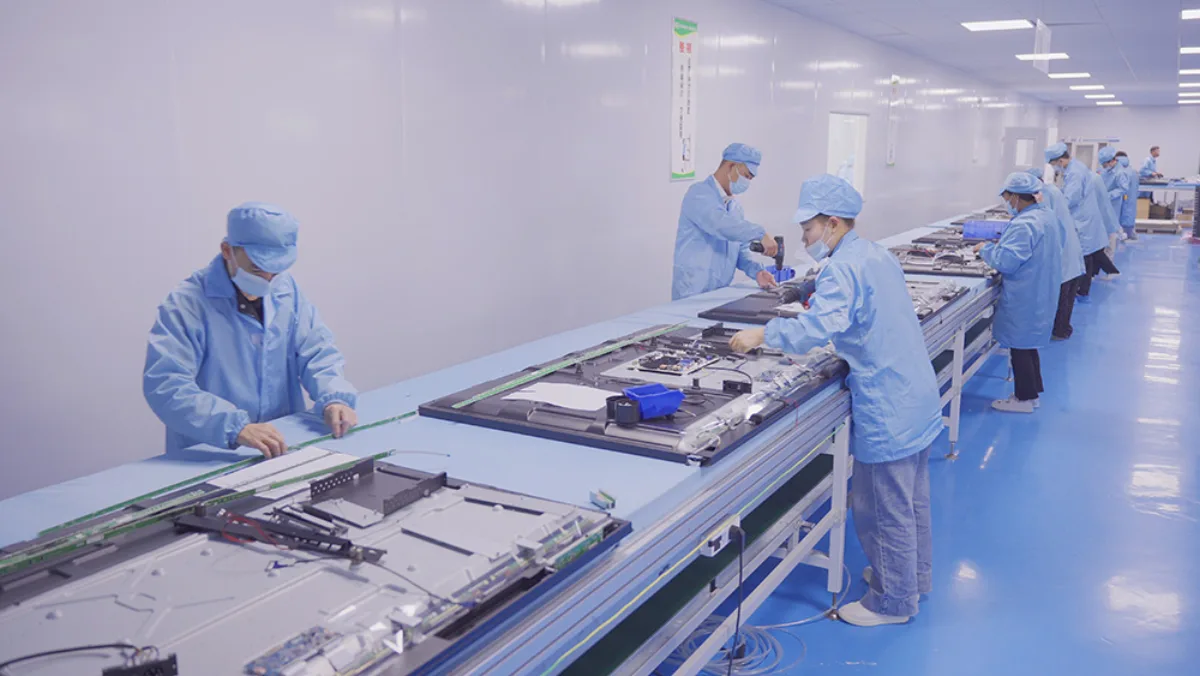 Assembly step at the production site